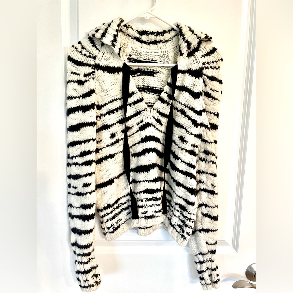 SOLD. ✨Host Pick! ✨ NWOT. Ulla Johnson Zebra striped pullover. - Picture 2 of 6